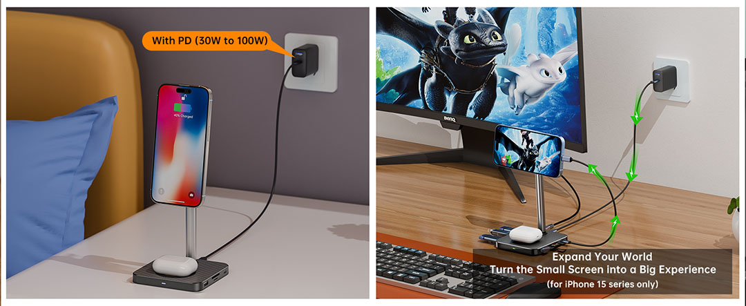 MG100B magnetic docking station