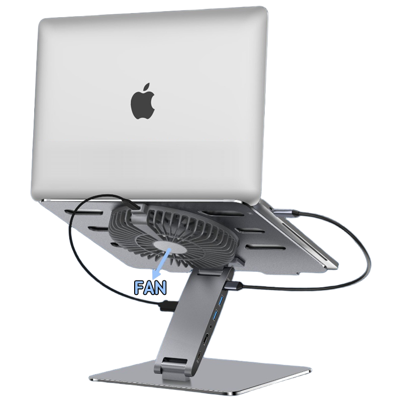 PC200C+FAN notebook docking station stand