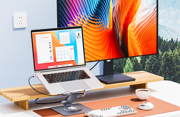 laptop stand with docking station